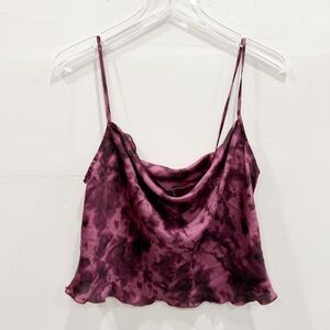 Urban Outfitters Out From Under Tie Dye Cowl Neck Cami Top Large Crop
